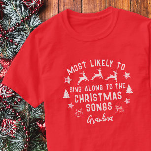Camiseta Es más probable que el personalizado cante con los