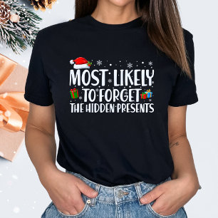 Camiseta Es más probable que los navidades olviden los pres