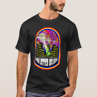 Camiseta Es Mejor Creer Alien Ufo Uap No Identificado Flyi