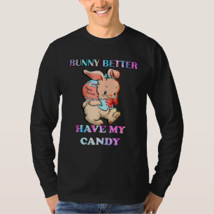 Camiseta Es Mejor Que Mi Candy Cute Rabbit Feliz Easte
