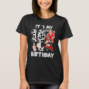 Camiseta Es mi 10 aniversario fiesta de Barnyard Farm Anima