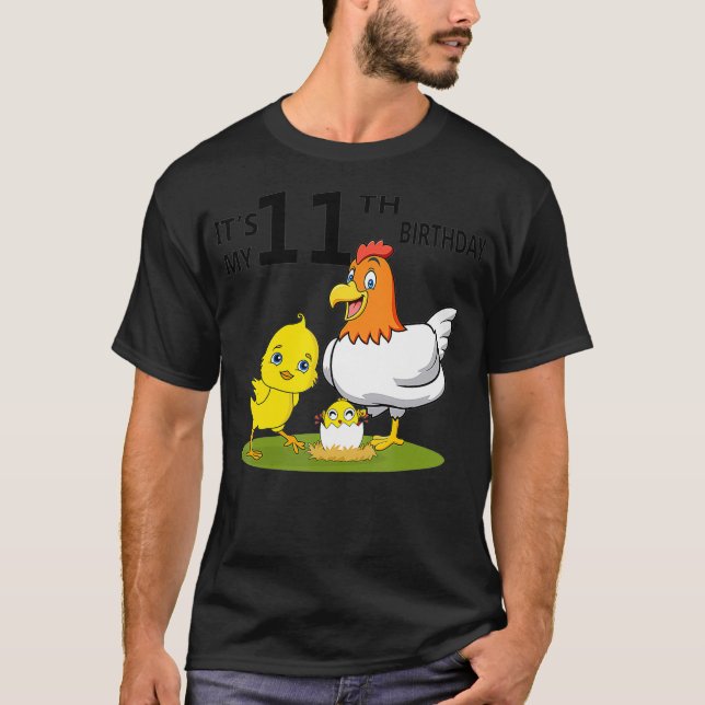 Camiseta Es mi 11º pollito de cumpleaños de 11 años (Anverso)