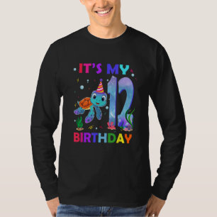 Camiseta Es mi 12° océano de 12 años de tortuga marina