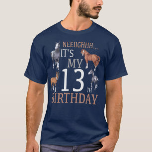 Camiseta Es mi 13.º caballo de camisas de cumpleaños más de
