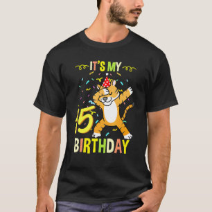 Camiseta Es mi 15 cumpleaños, Dabbing Tiger
