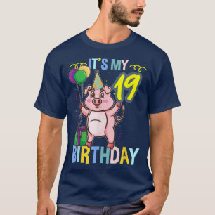 Camiseta Es mi 19º cumpleaños Cerdo 3303