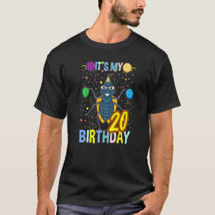 Camiseta Es mi 20.ª Entomología de Bug de Cumpleaños