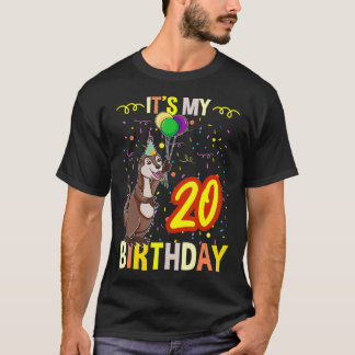 Camiseta Es mi 20 aniversario mar Otter