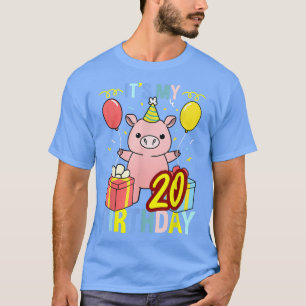 Camiseta Es mi 20 cumpleaños, cerdo para amante del cerdo