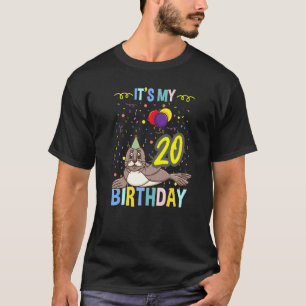 Camiseta Es mi 20° Sello de Bebé de Cumpleaños