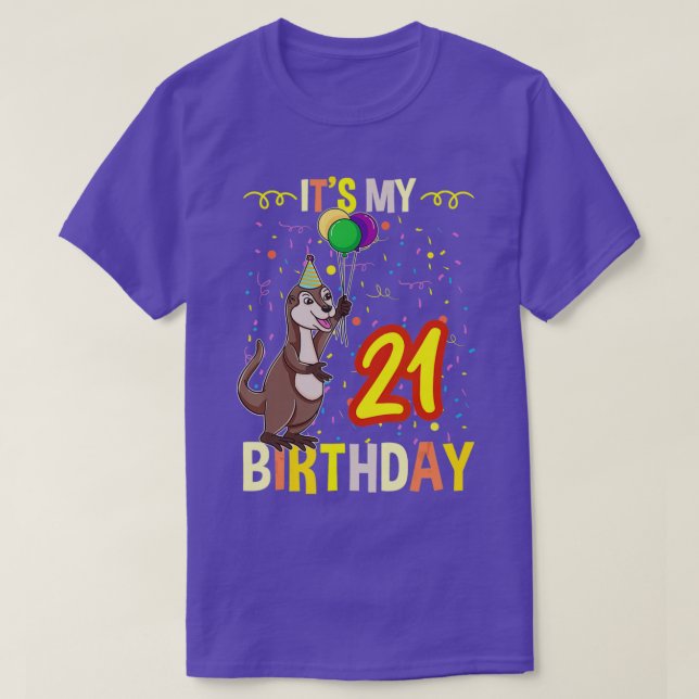Camiseta Es mi 21ª orgía de cumpleaños (Diseño del anverso)