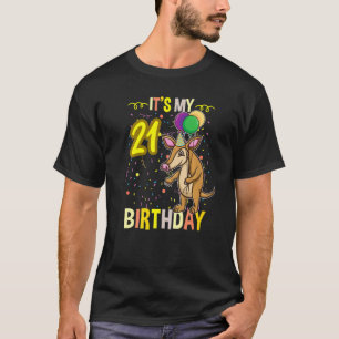 Camiseta Es mi 21er cumpleaños Aardvark Anteater
