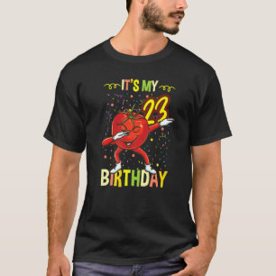 Camiseta Es mi 23 cumpleaños, tomate de Dabbing