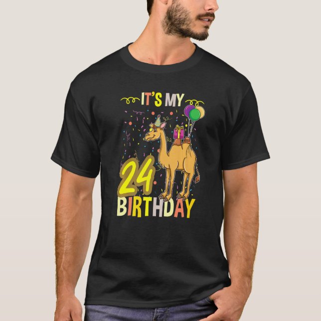 Camiseta Es mi 24.º Camello Dromedary (Anverso)