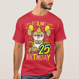 Camiseta Es mi 25º cumpleaños Otter