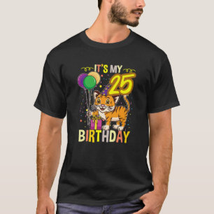 Camiseta Es Mi 25 Aniversario Amante De Los Animales De Tig