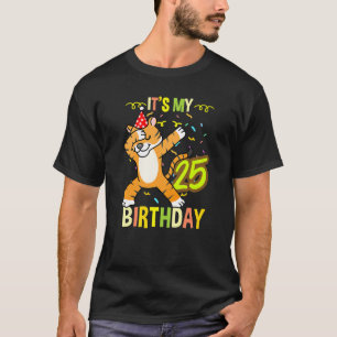 Camiseta Es mi 25 cumpleaños, Dabbing Tiger
