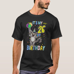 Camiseta Es mi 26 cumpleaños Lemur