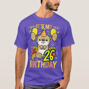 Camiseta Es mi 26 cumpleaños Otter - 1