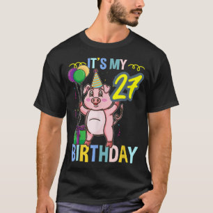 Camiseta Es mi 27º cumpleaños Cerdo 3321