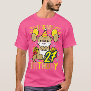 Camiseta Es mi 27 cumpleaños Otter