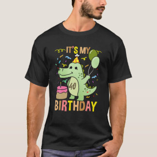 Camiseta Es Mi 40 Aniversario De Un Alligador De Cocodrilos