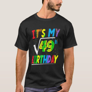Camiseta Es mi 49º cumpleaños matemáticas Math Lover 7º B