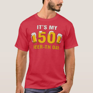 Camiseta Es mi 50.º Día de la Cerveza Gracioso cumpleaños C