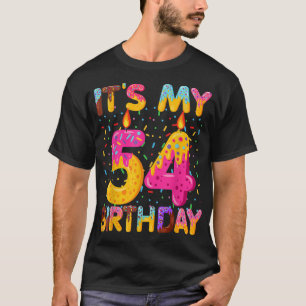Camiseta Es mi 54º cumpleaños dulce donut de 54 años Funn