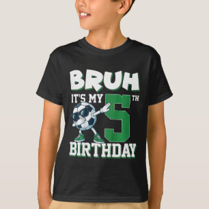 Camiseta Es Mi 5 Cumpleaños Chico Fútbol Fútbol 5 Años