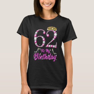 Camiseta Es mi 62 aniversario Reina Tiara zapatillas de 62 
