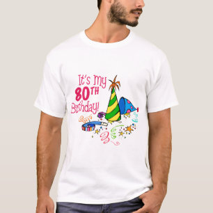 Camiseta Es mi 80.o cumpleaños (los gorras del fiesta)