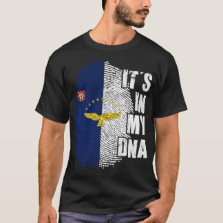 Camiseta Es mi ADN Azores Bandera Portugal Patriótico Portu