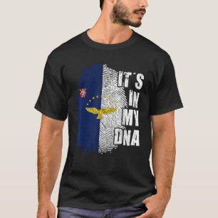 Camiseta Es mi ADN Azores Bandera Raíces Patrióticas Portug