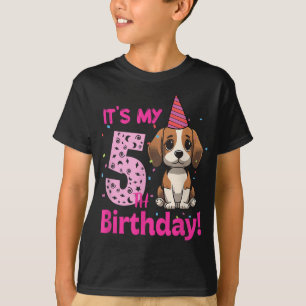 Camiseta Es mi amante del perro Beagle de 5 años