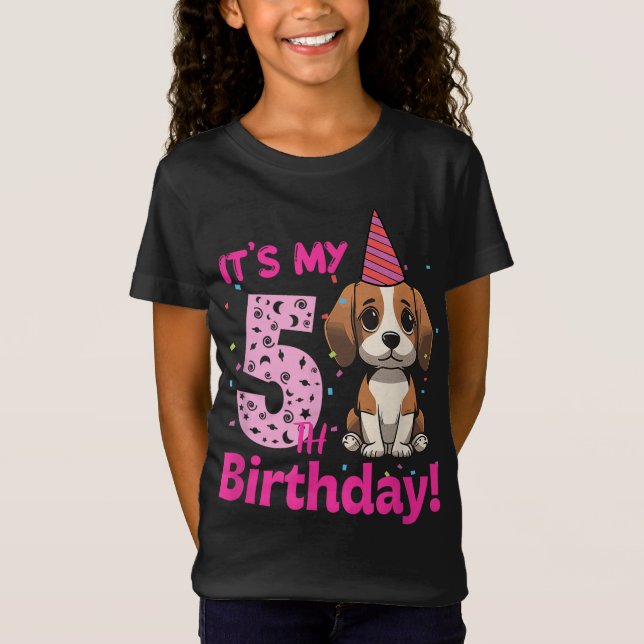 Camiseta Es mi amante del perro Beagle de 5 años (Anverso)