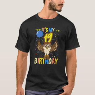 Camiseta Es mi ave de búho de cumpleaños número 19
