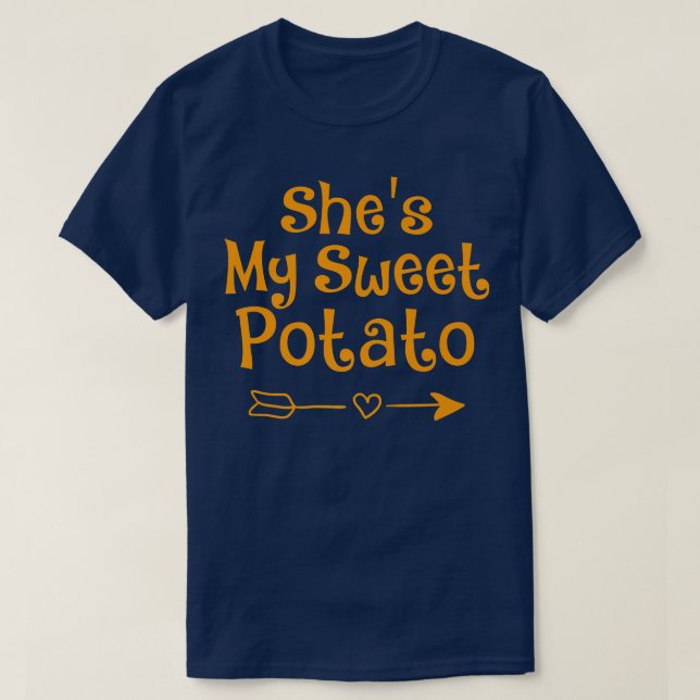 Camiseta Es mi batata dulce, gracias a la pareja de YAM (Diseño del anverso)
