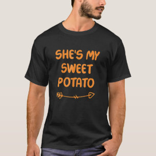 Camiseta ¡Es mi batata dulce, yo soy! Set Couples Thanksgiv