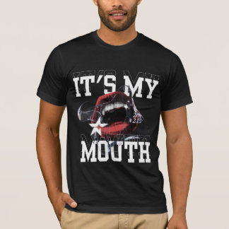 Camiseta Es mi boca negrita Tee gráfico