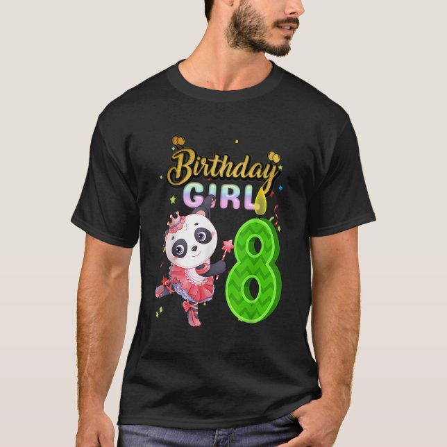 Camiseta Es Mi Cerdo De 8 Para Ocho Panda (Anverso)