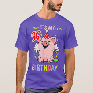 Camiseta Es mi cerdo de cumpleaños número 36