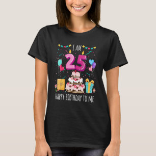 Camiseta Es mi Chica de 25 años con velas de pastel de cump