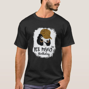 Camiseta Es mi Chica de 42 años de leopardo melanín