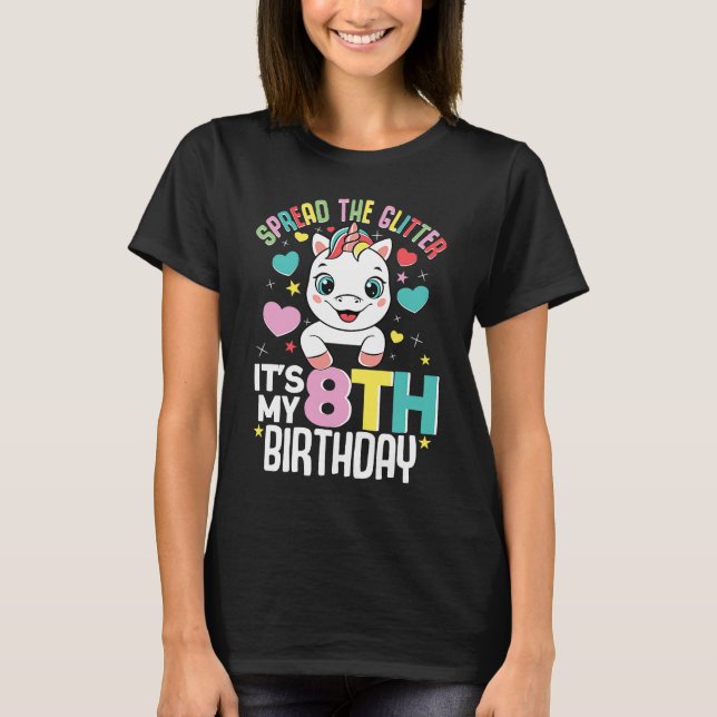 Camiseta Es mi chica de cumpleaños 8 años 2014 onu (Anverso)