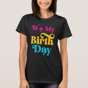 Camiseta Es mi Chica de cumpleaños adolescente mujer retro 