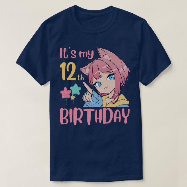 Camiseta Es mi Chica de cumpleaños número 12 años (Diseño del anverso)