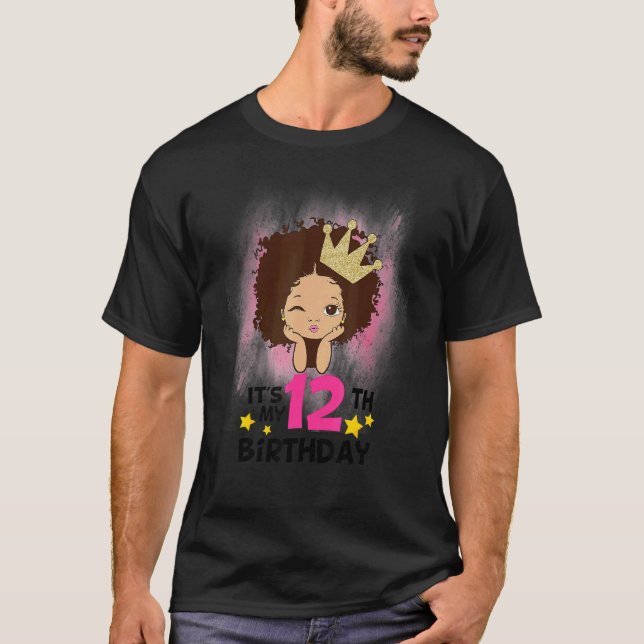 Camiseta Es mi Chica de cumpleaños número 12 Chicas de Mela (Anverso)