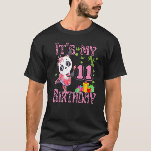 Camiseta Es mi Chica de cumpleaños Panda Chicas de 11 años 