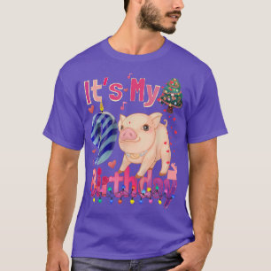Camiseta es mi Chica de cumpleaños Pig Chicas de 9 años Cer